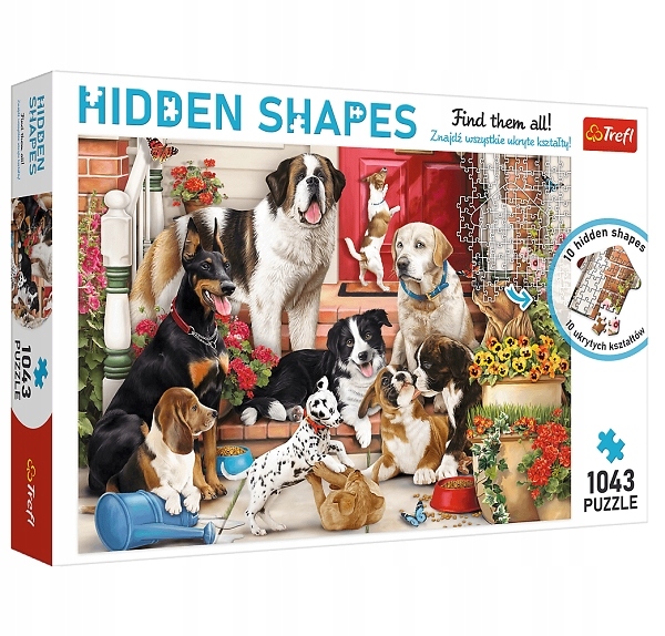 

Trefl, Puzzle 1043: Hidden Shapes - Psia zabawa (1