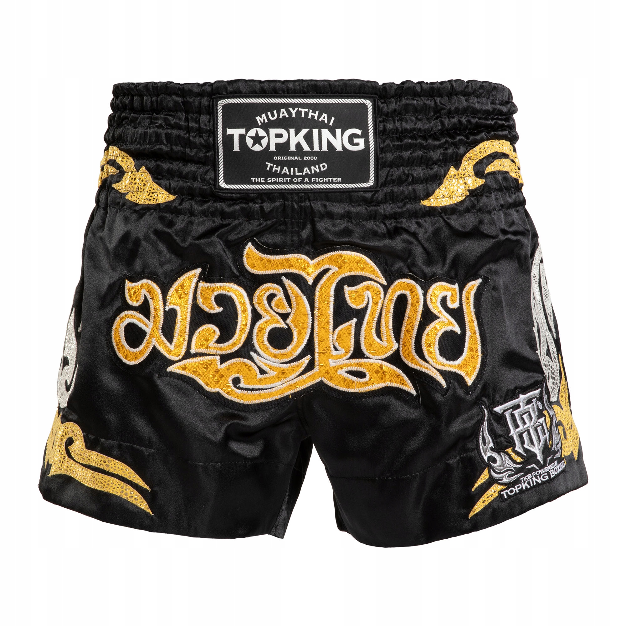 Spodenki treningowe Top King Thai Boxing black/gold M