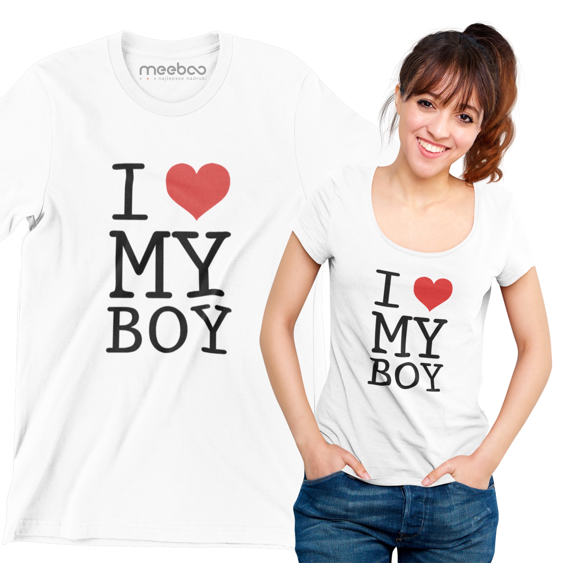 

Koszulka Tshirt I Love My Boy Walentynki Prezent