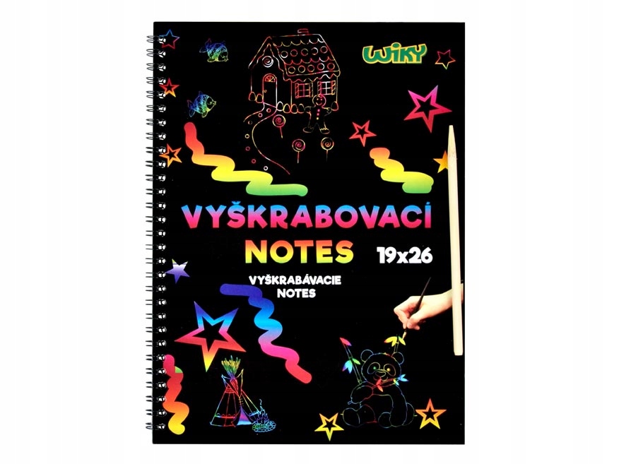 

Wydrapywanka Tęczowa Antystresowa Notes A4 Rysik