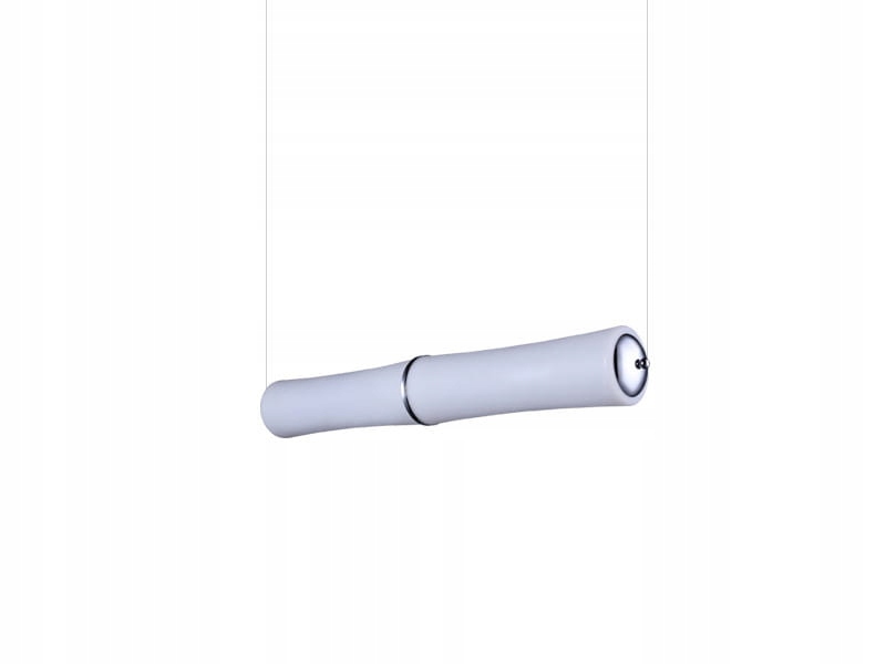 Lampa wisząca nowoczesna z poziomym kloszem tubą Led 48W biała Azzardo