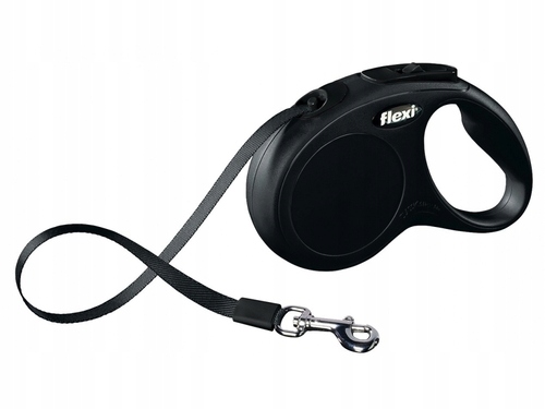 

Smycz New Classic S taśma 5m do 15kg czarna