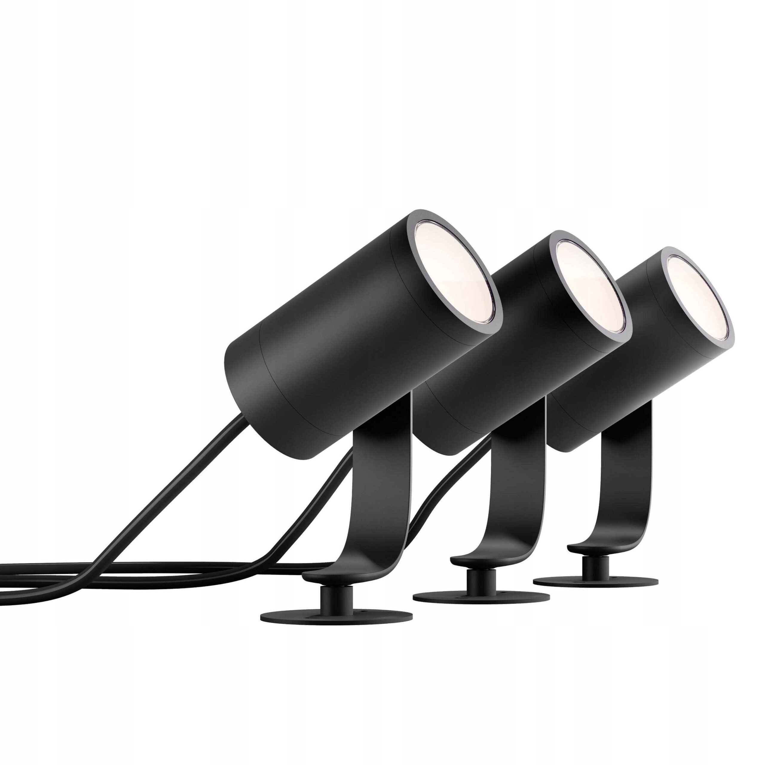 Solárna zásuvná lampa Philips Hue čierna 19,4 cm 3 ks