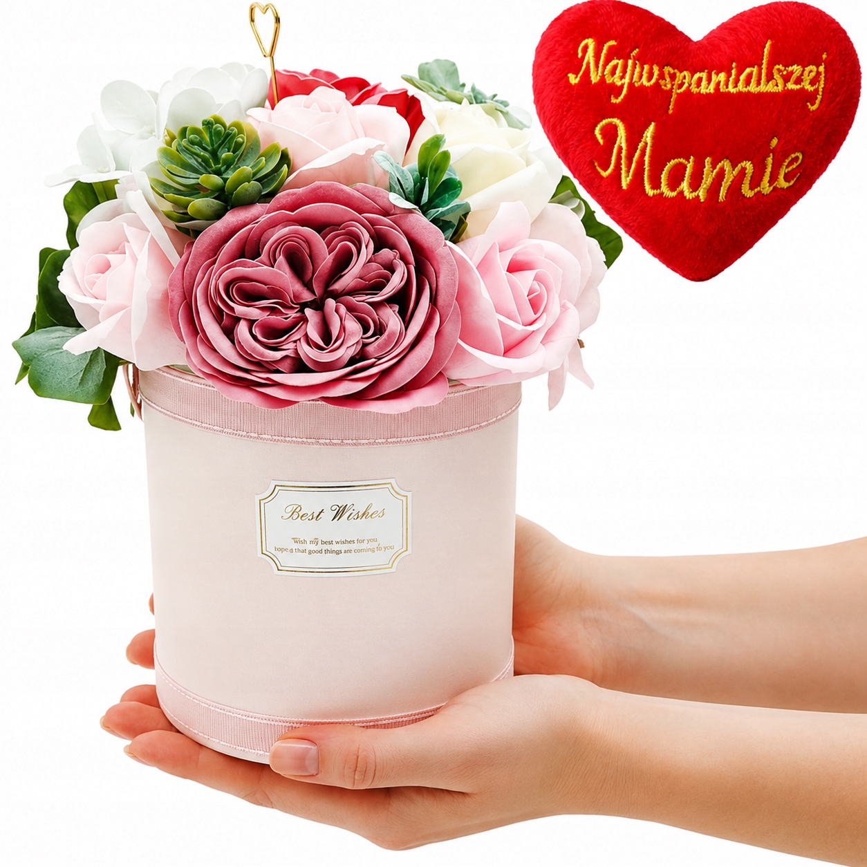 Mýdlové Růže Flowerbox Květiny Svátek Matek Kytice Mýdlových Květů Pl