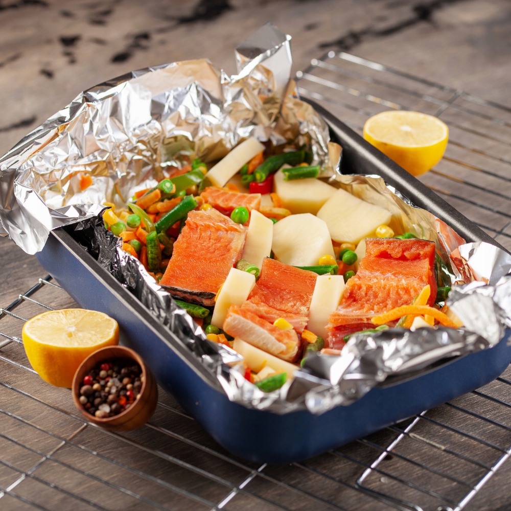 GRUBA FOLIA ALUMINIOWA SPOŻYWCZA CATERING GASTRO Szerokość 29 cm