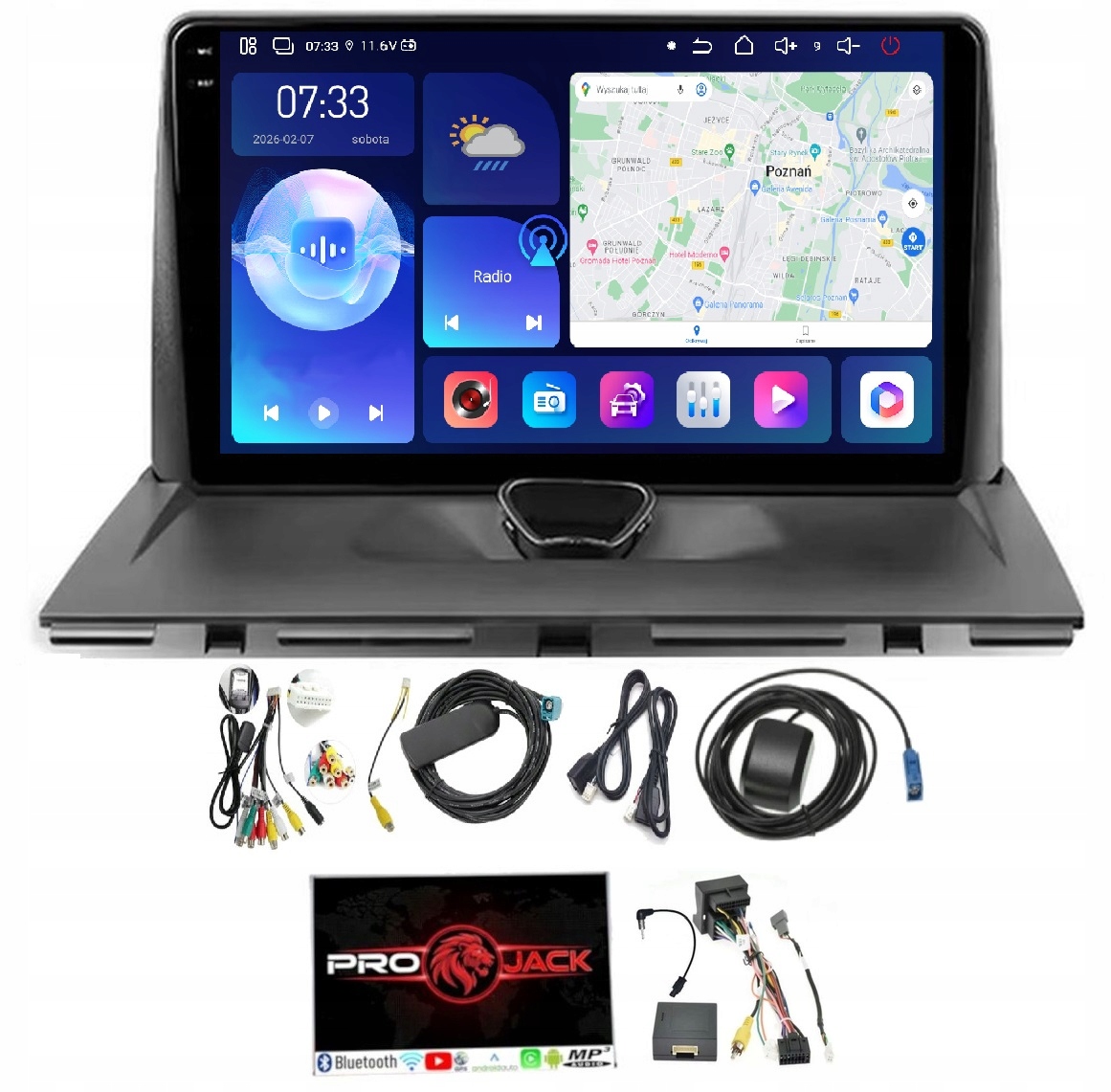 Autorádio Navigácia Android Citroen Jumpy 2006-2017 6GB 128GB Sim
