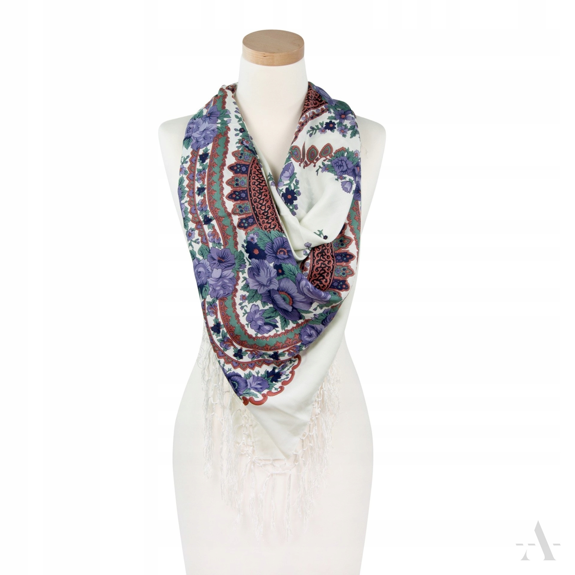 

Chusta Szalik Szalik Damski Folk W Kwiaty Damskie