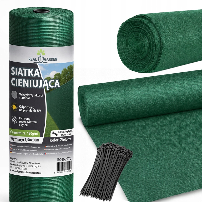 Stínící Tkanina 1,5x50 m 95% 180 g Maskovací Oplocení Uv 100 pásků