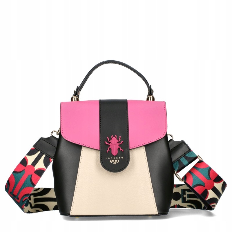 Ego Taška-Batoh Dámský Logovaný Pásek Držák Kůže Tricolor Premium