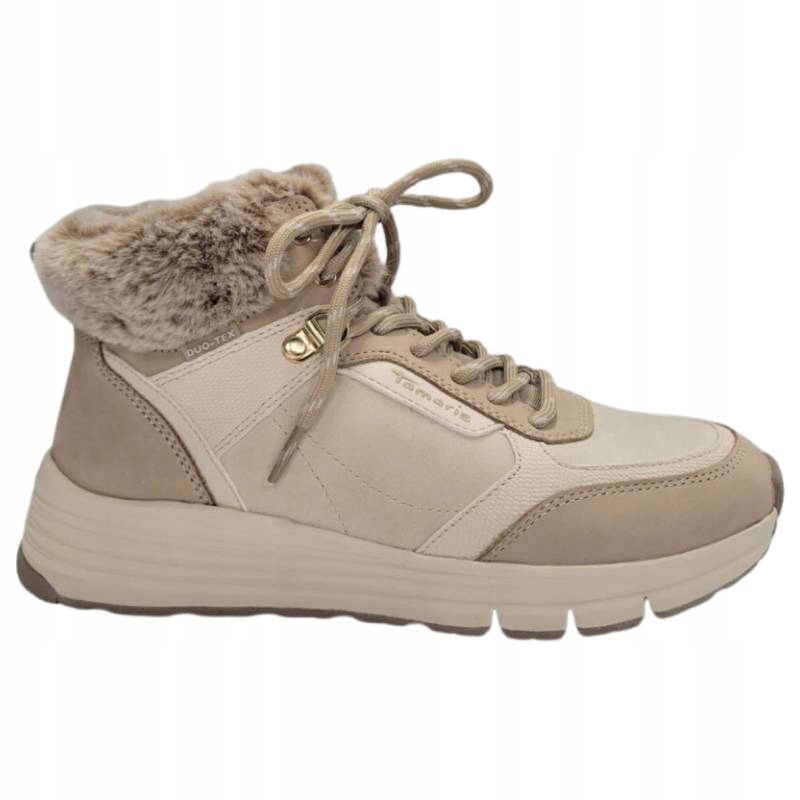 Tamaris 1-26251-43-418 Ivory béžový sněhulák vel.37 kožíšek Kochland