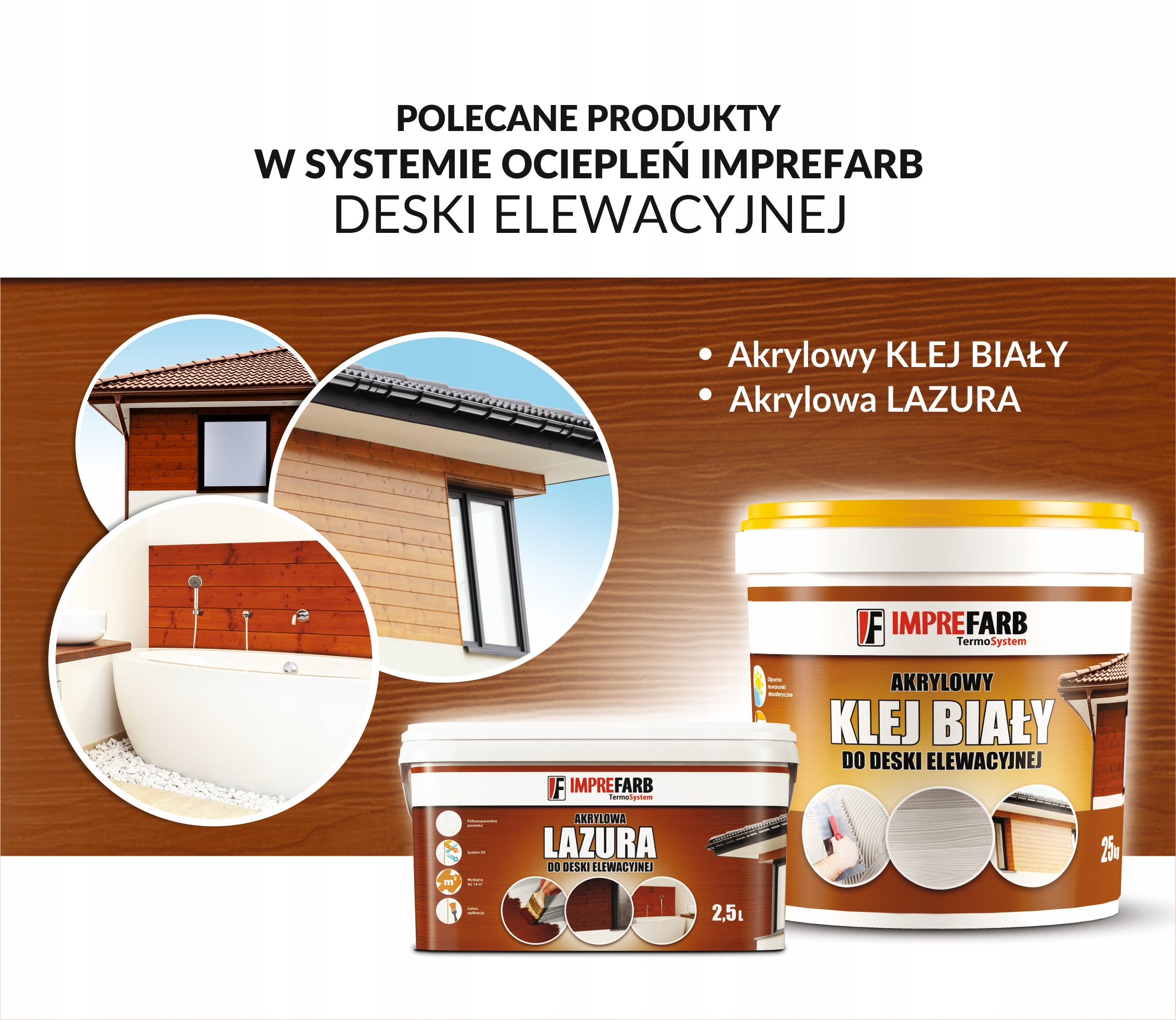 DESKA ELEWACYJNA ELASTYCZNA IMPREFARB ZŁOTY DĄB Grubość 3 mm