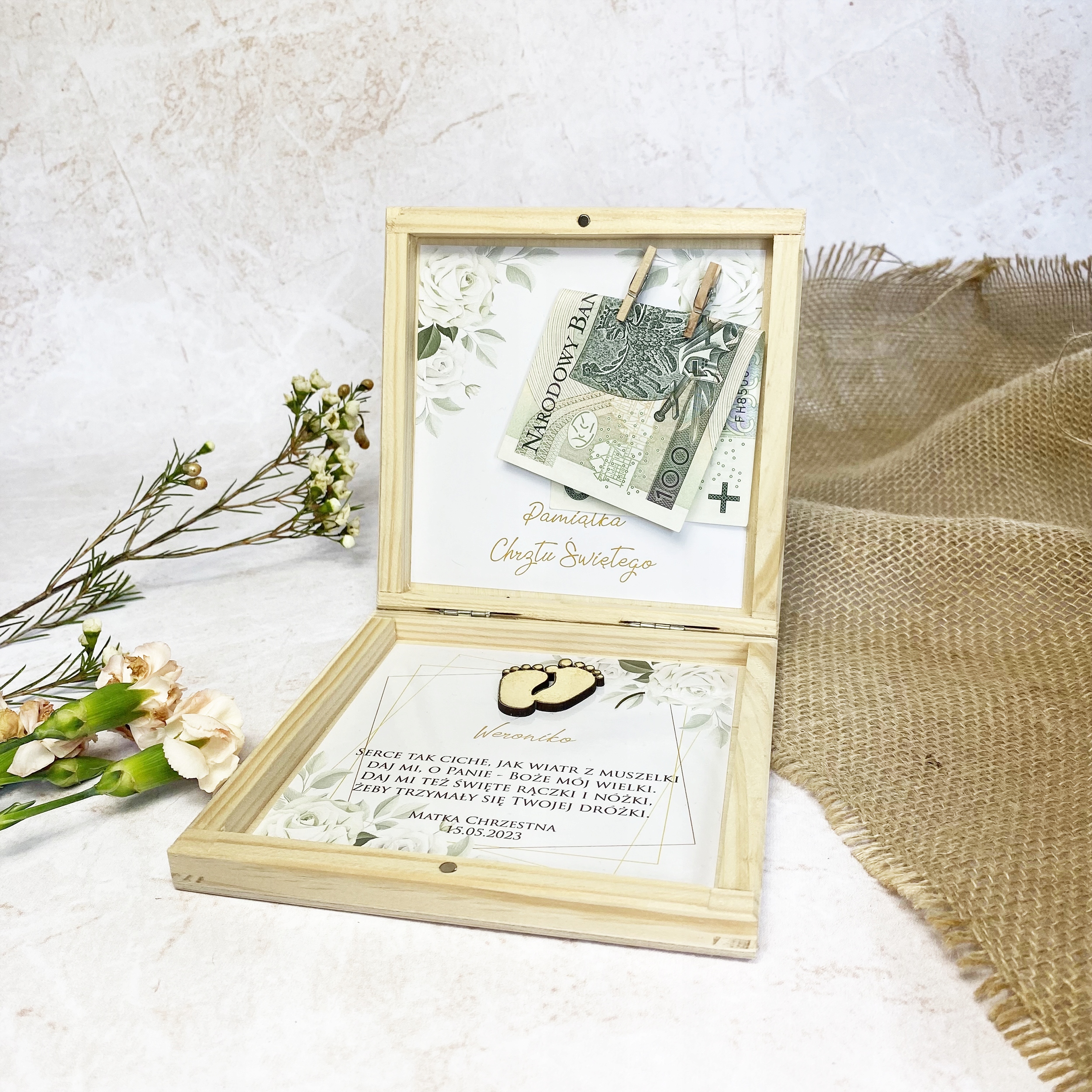 PUDEŁKO NA PIENIĄDZE CHRZEST ŚW. PREZENT PAMIĄTKA Marka inna marka
