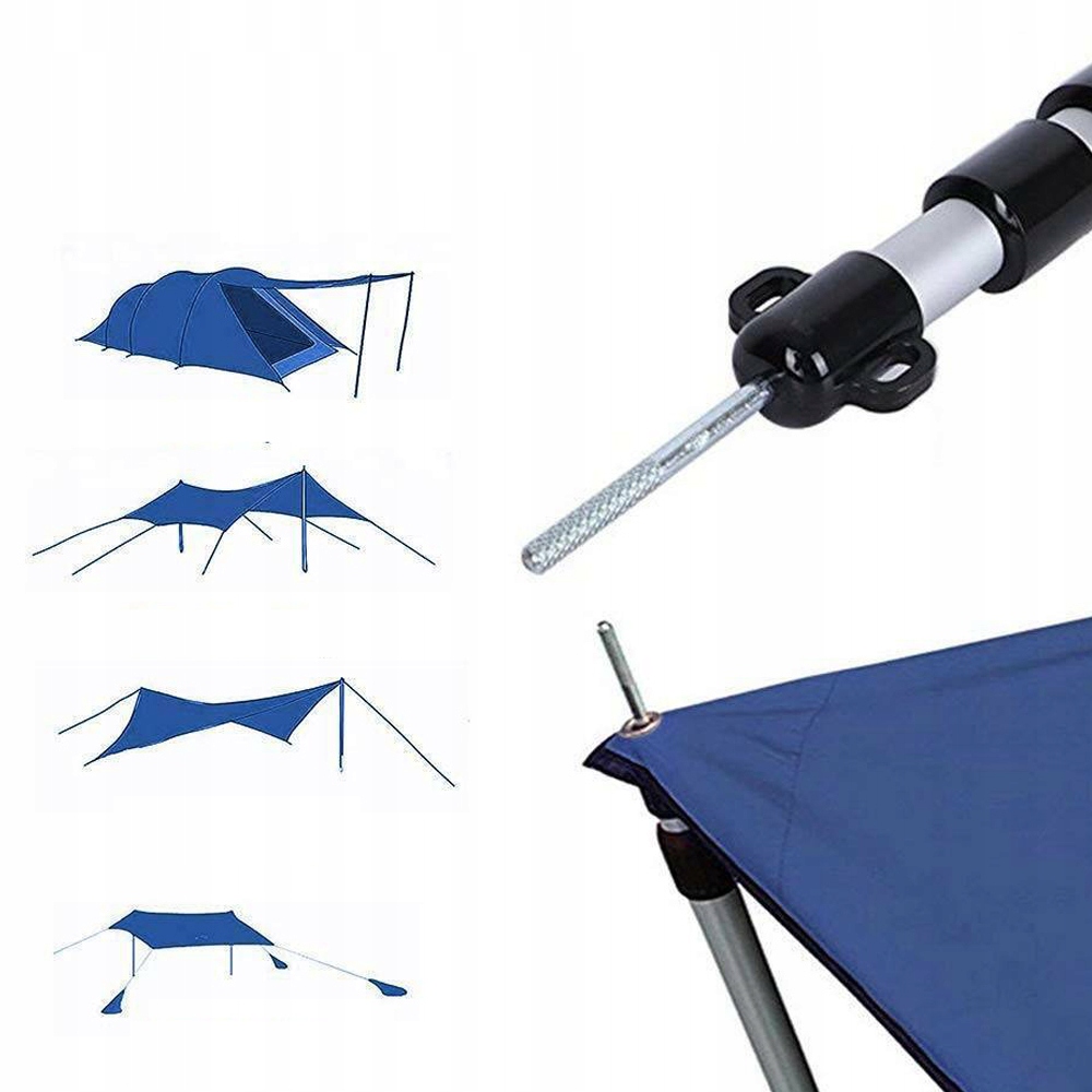 TELESKOPOWY SŁUPEK MASZT DO NAMIOTU ALUMINIOWEGO×2 Zestaw brak informacji