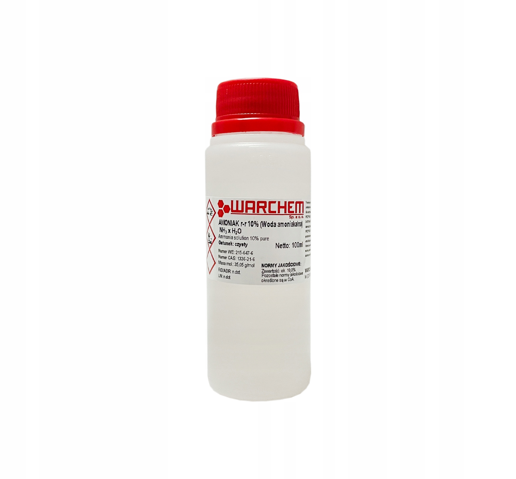 

Woda Amoniakalna 10% (amoniak r-r 10%) 100ml