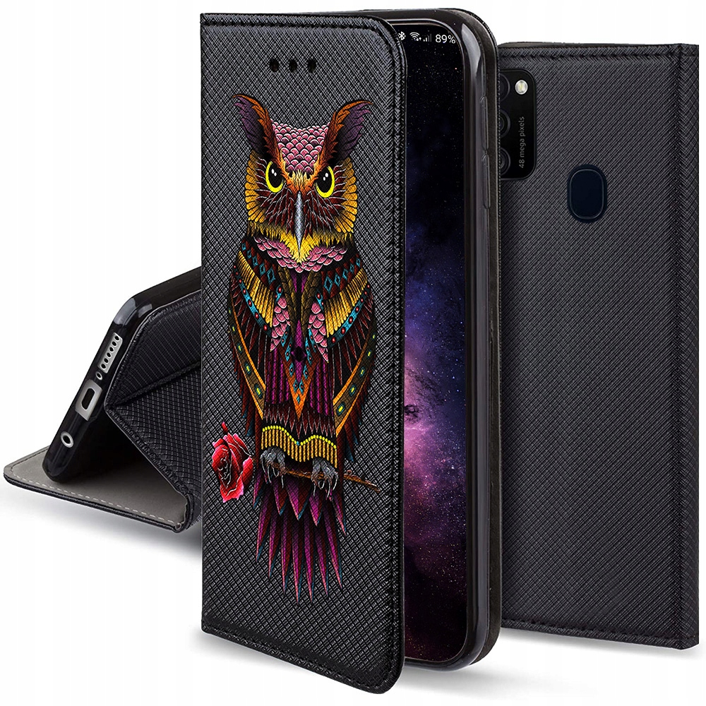 

Etui Magnet Sowa do Samsung Galaxy M21 Szkło