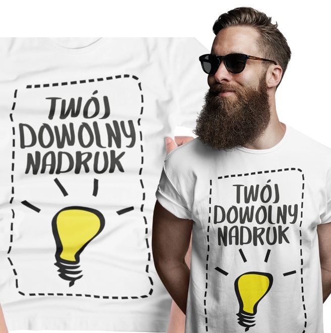 

T-shirt Własny Nadruk Grafika Full Color 190G