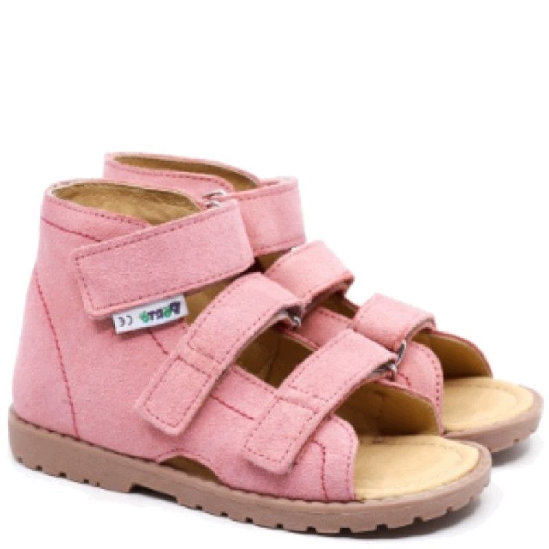 Mrugała Porto 1310 buty Flamingo kapcie z obcasem Thomasa różowe 33