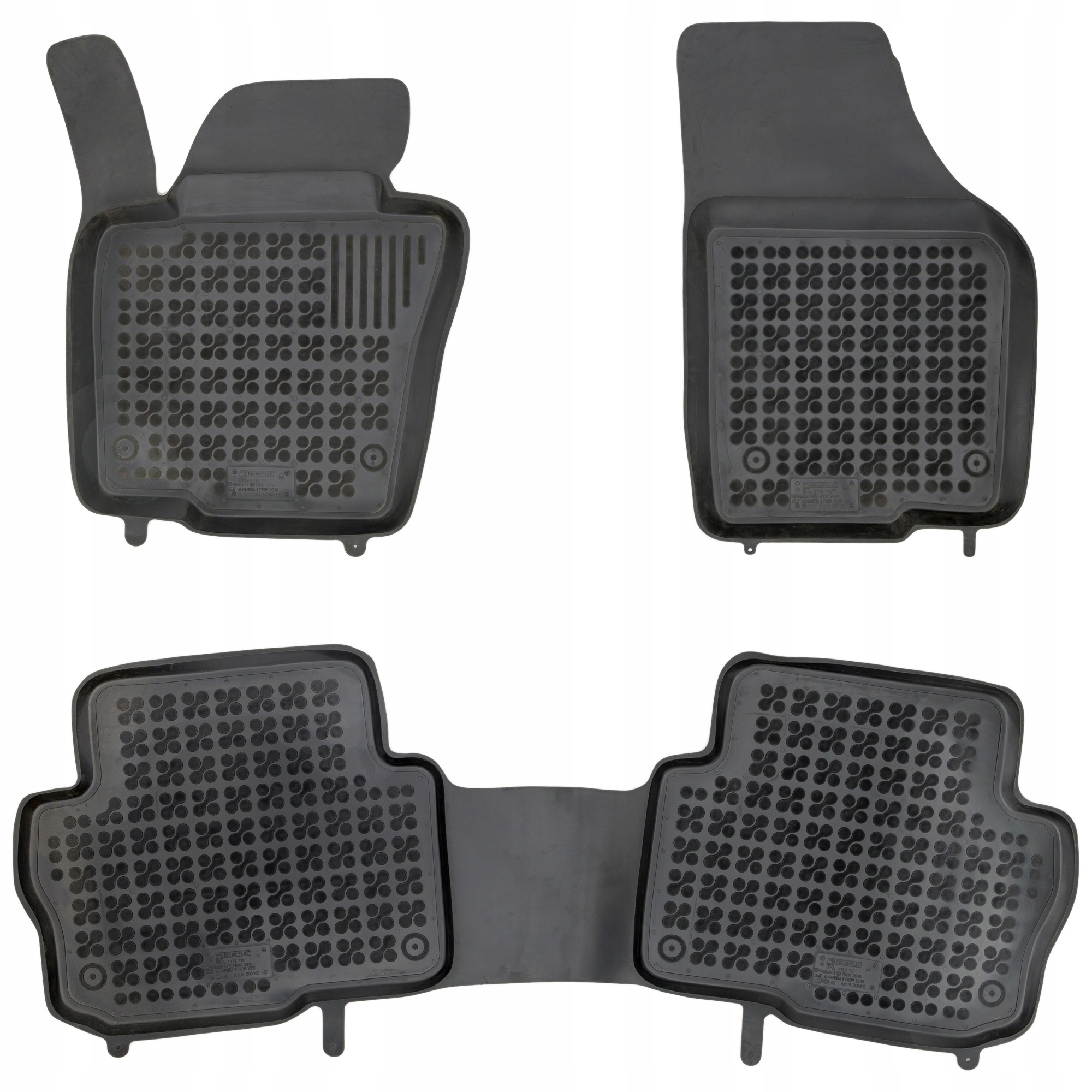 Čierne koberčeky pre Volkswagen Sharan II 2010-2022