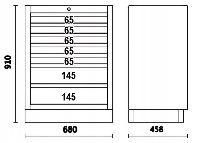 BETA SZAFKA SZAFA 7 SZUFLAD 4500/C45PRO/M7 Marka Beta