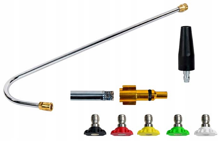 Sada Úhlová Lanka Pro Mytí Podvozků 60 CM Pro Myčky Lavor Sada Trysek