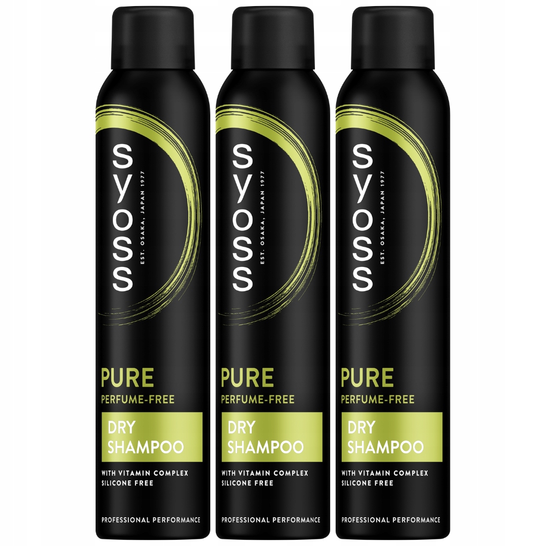 Syoss Pure Fresh suchý Šampon 3x200ml