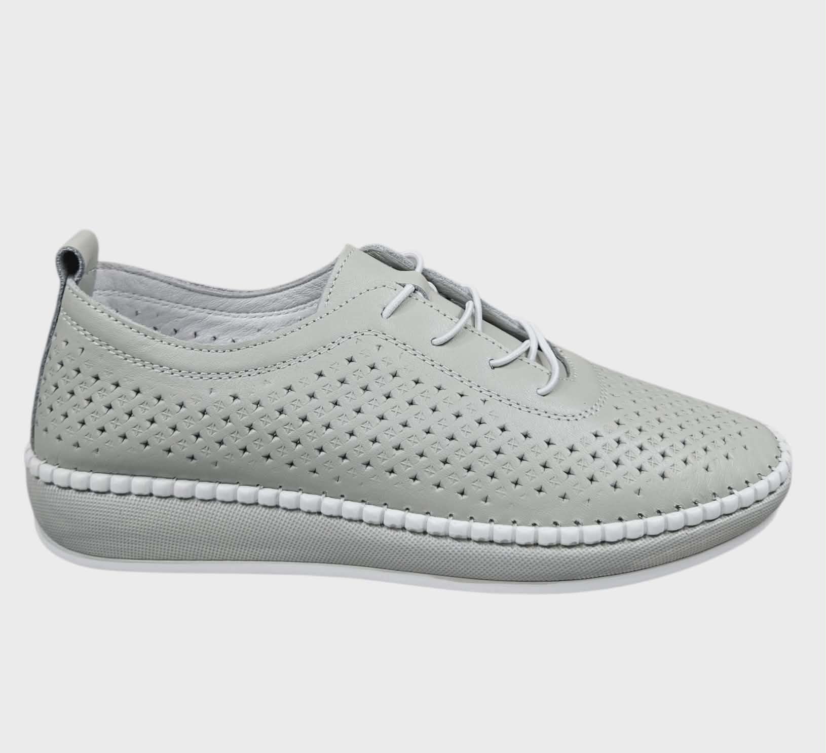 Dámské Kožené Sportovní Boty Loretta Vitale NY/110 Šedé vel. 39