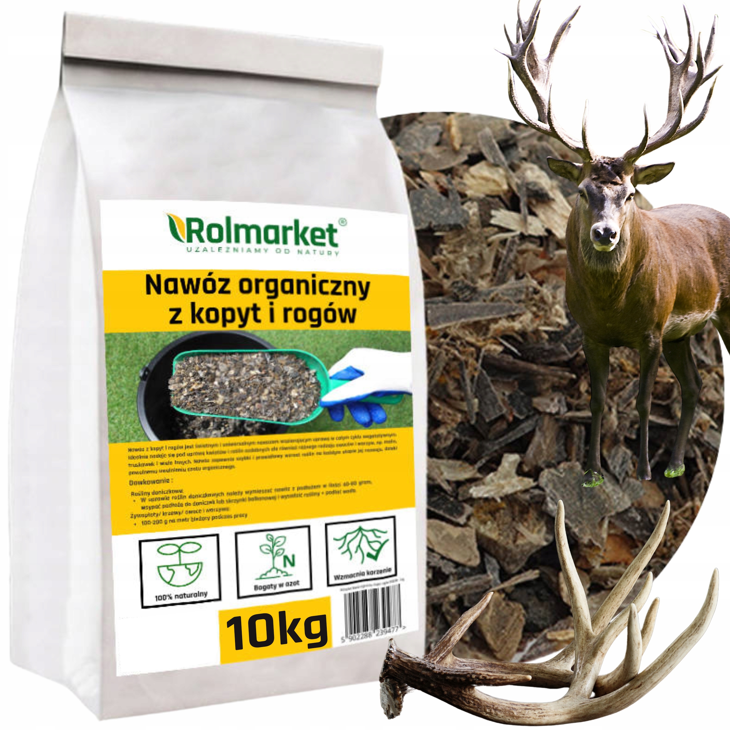 Wióry Rogowe 10kg Nawóz Organiczny Mączka Rogowa Z Rogów Kopyt Ekologiczny