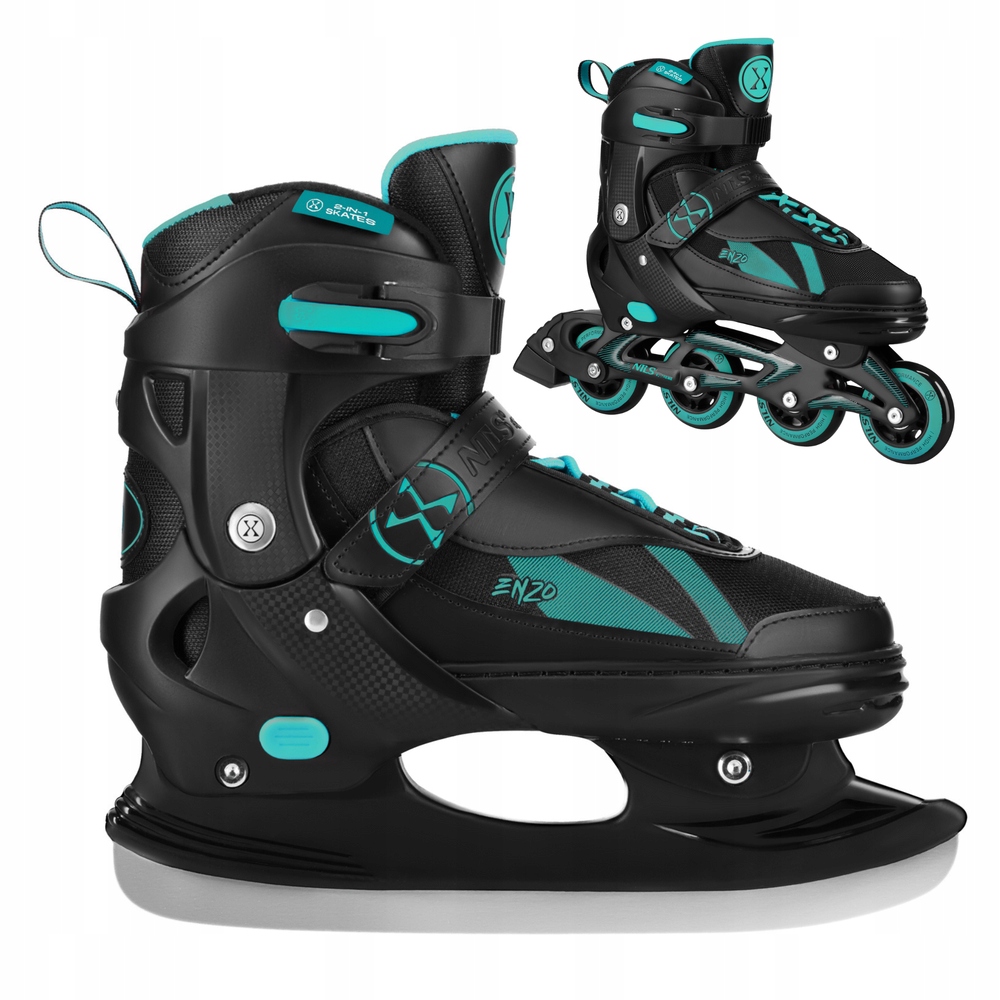 2v1 Brusle 2v1 Nastavitelné Hokejové Brusle s vyměnitelnou lyžinou pro děti