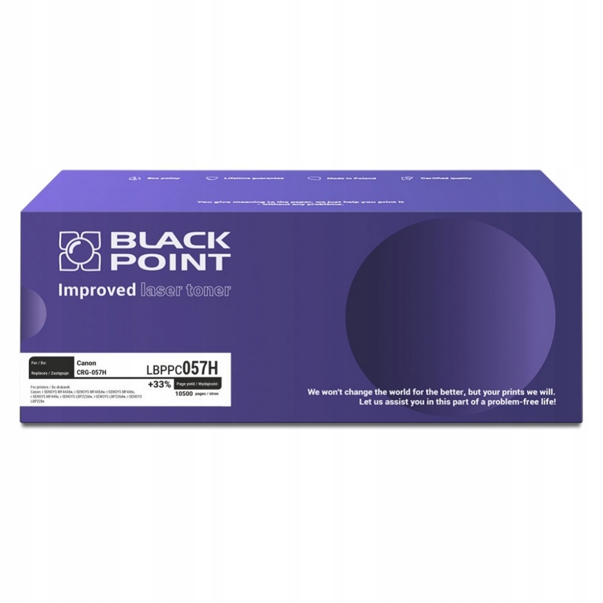 Toner Canon CRG057H czarny Blackpoint (10.500)
