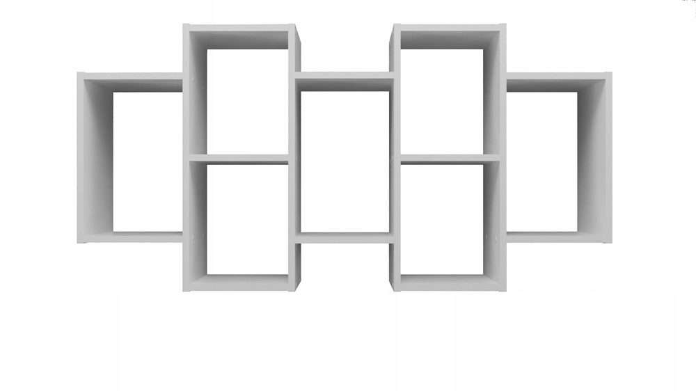 Závesný Regál Bilbao 7.0 – Moderné Nástenné Police Biela Matná