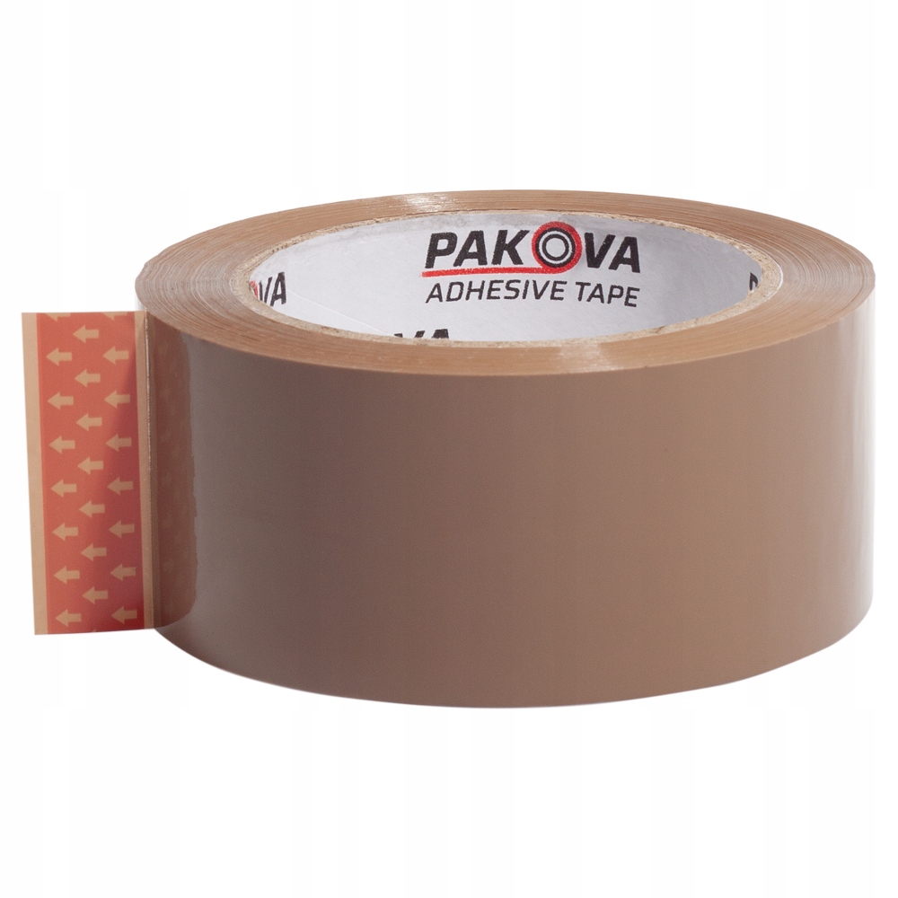 TAŚMA pakowa 48/100y BRĄZOWA klejąca PAKOVA Marka Pakova