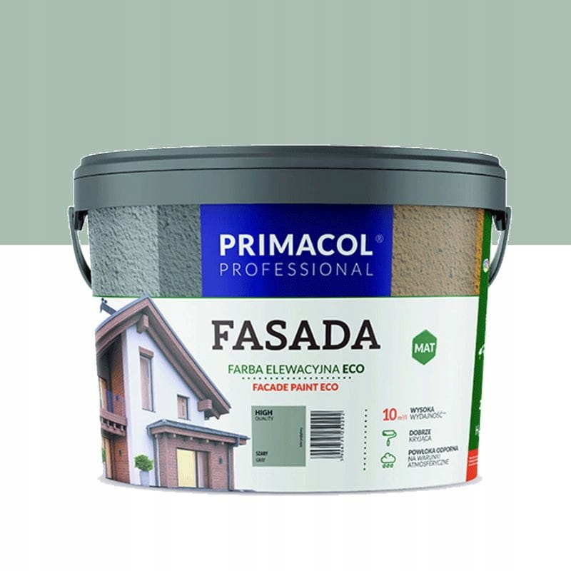 

Primacol Fasada Eco Farba Elewacyjna Szary 9L