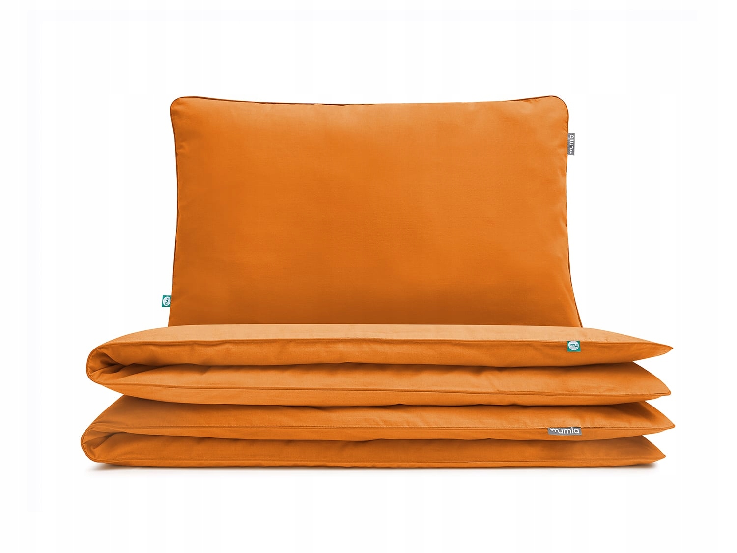 Posteľná Bielizeň Basic Oranžová 160 x 200 cm 2 x 60 x 50 cm Mumla