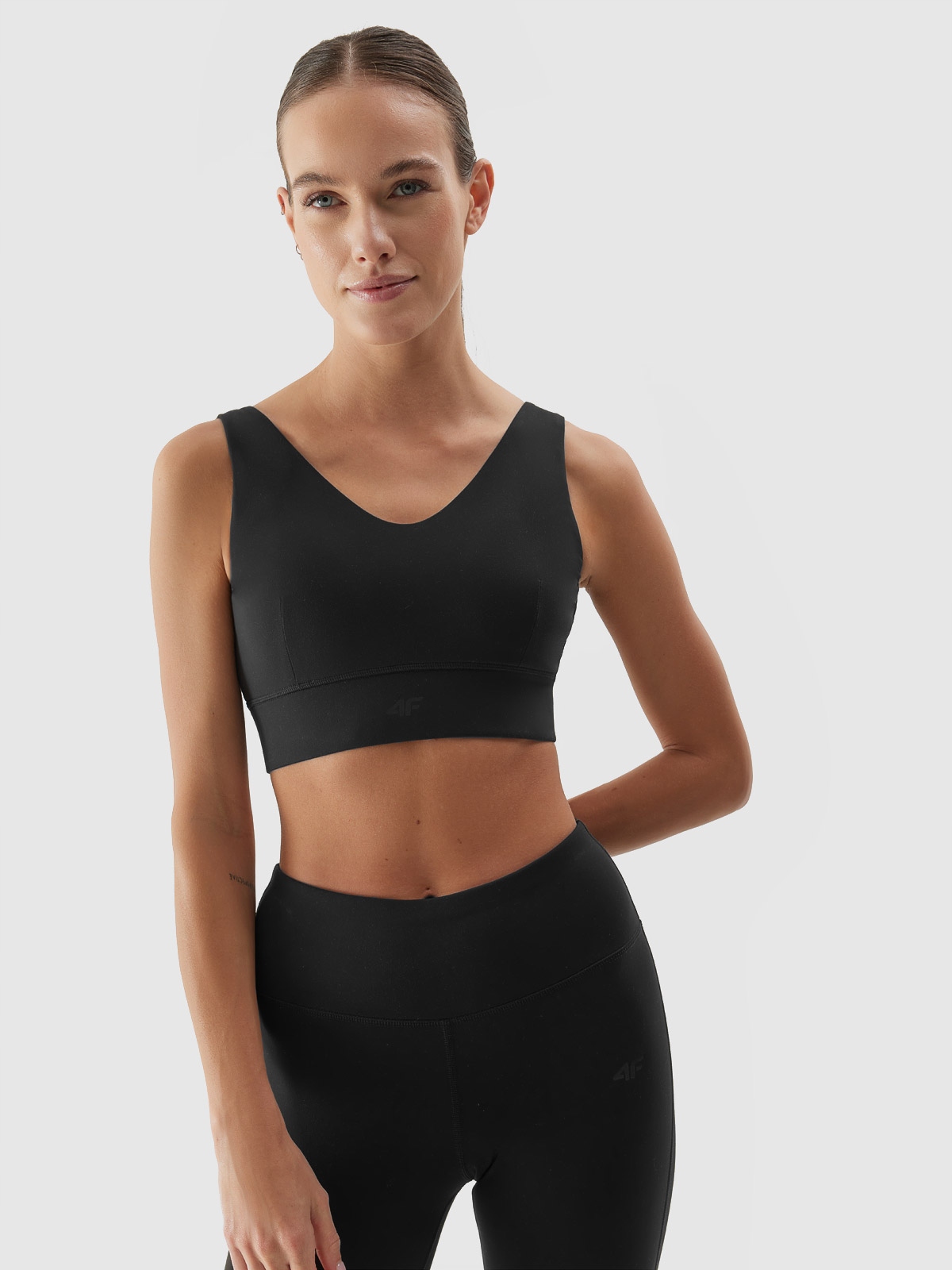 4f Biustonosz Sportowy Damski Antracytowy, Xs