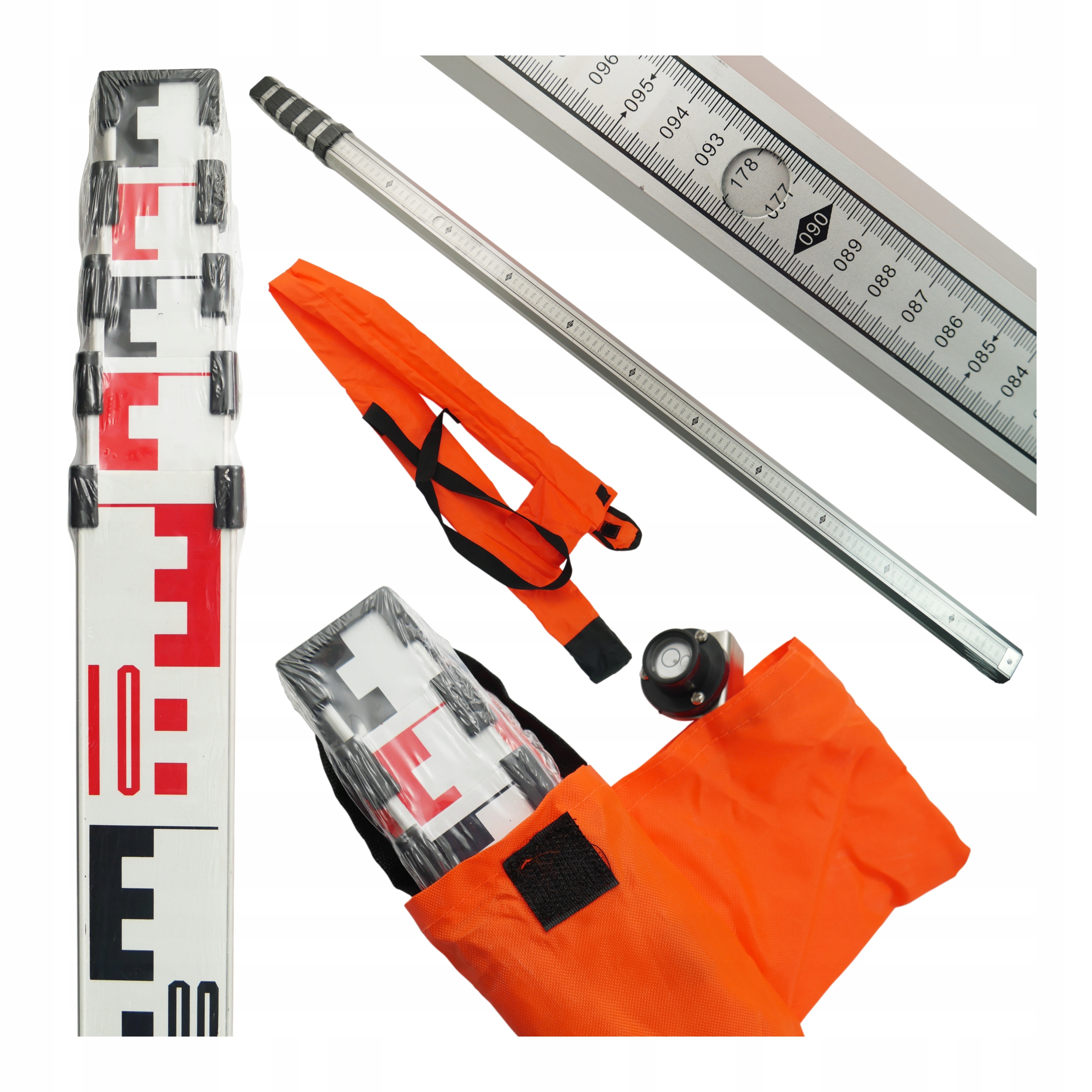 Teleskopická lať 5 m LT5M Lamigo s geodetickým a milimetrovým dělením