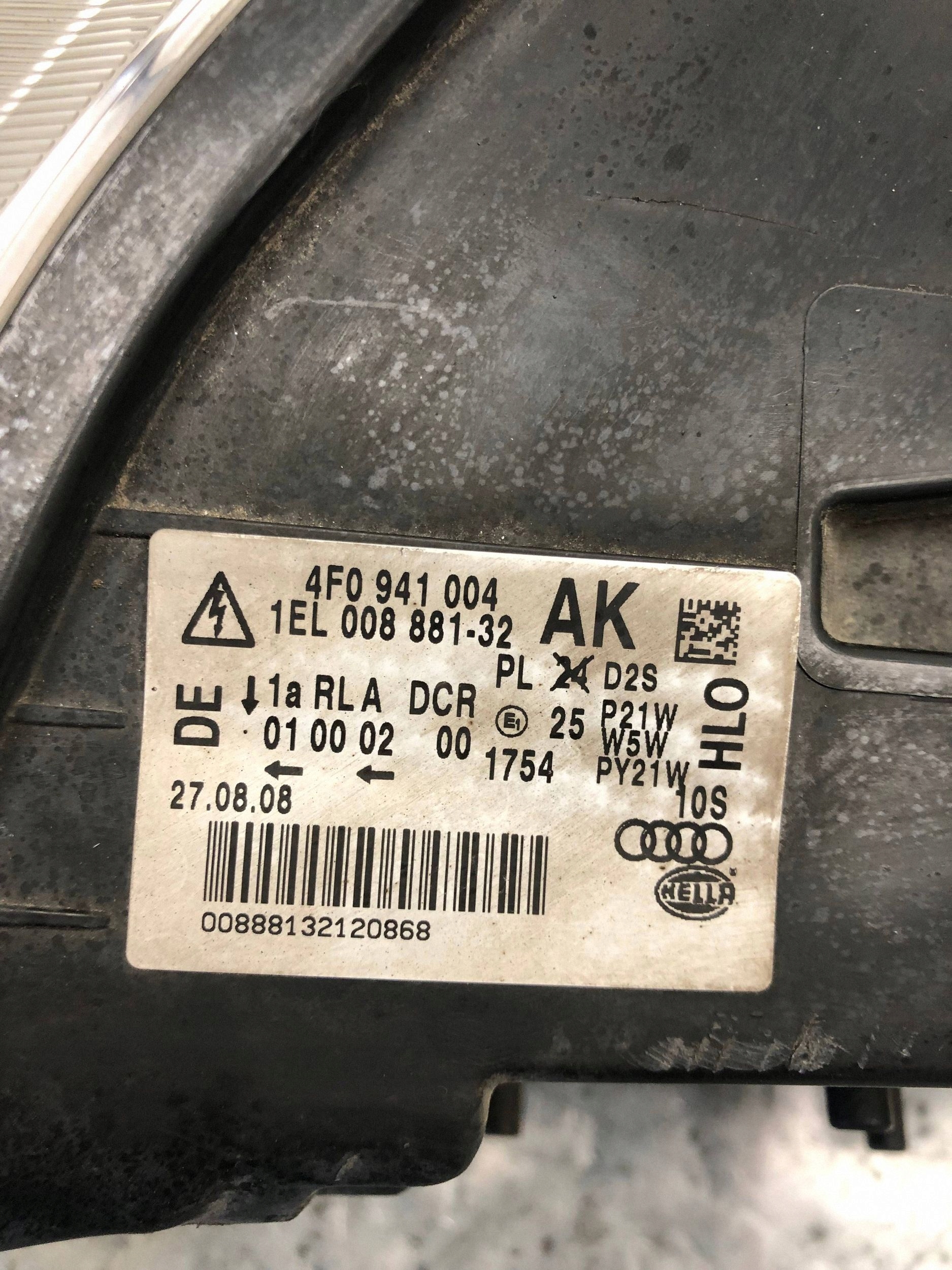 light right front XENON AUDI A6 C6 4F0941004AK