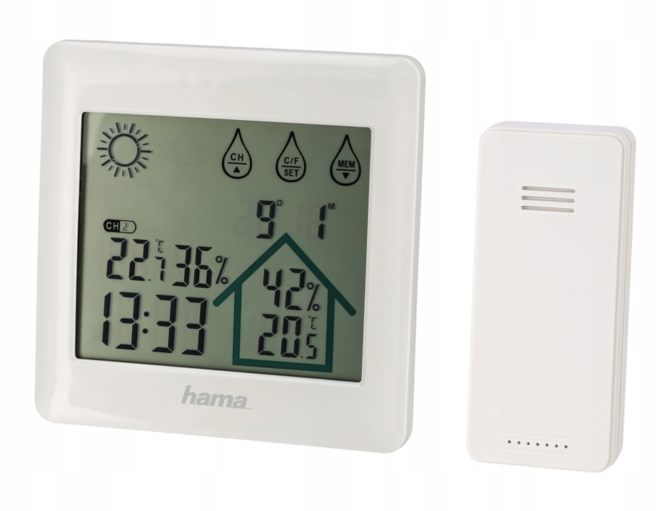 Hama STACJA POGODY ACTION BIAŁA