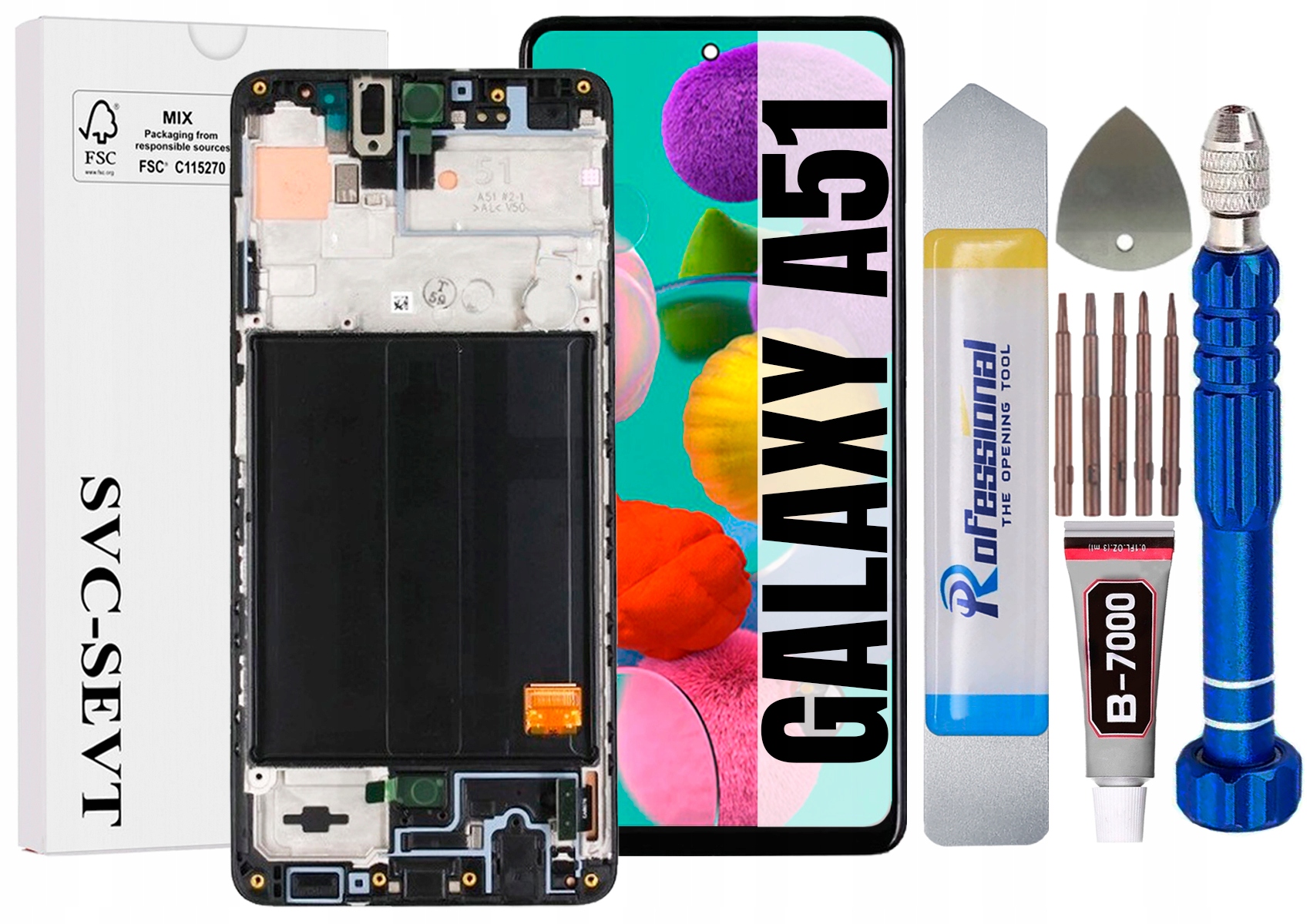 Displej Pro Samsung Galaxy A51 A515 Originální LCD Displej Rámeček