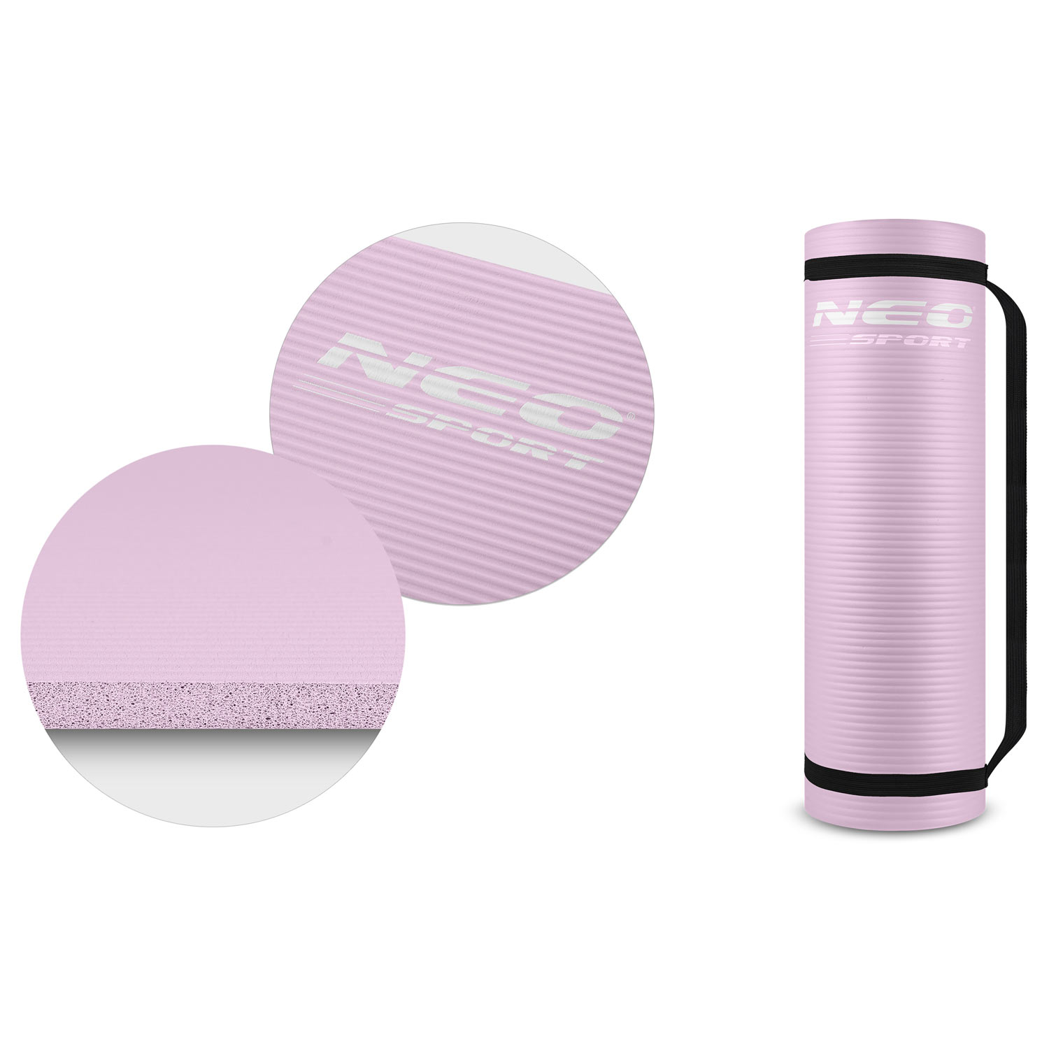 MATA DO ĆWICZEŃ JOGI YOGA GRUBA DUŻA PASEK FITNESS TRENINGOWA DUŻA MIĘKKA Materiał tworzywo NBR