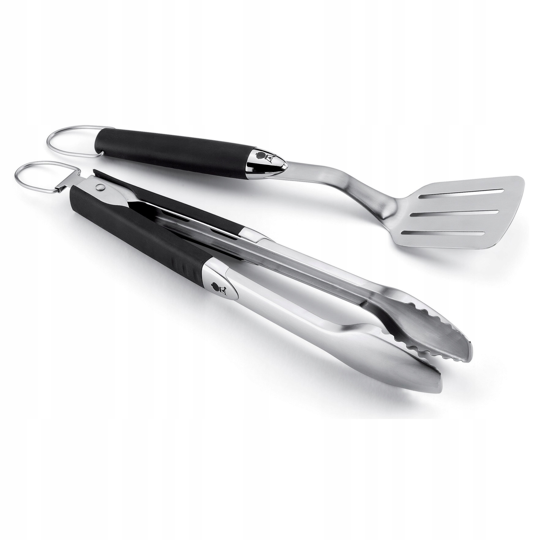 ZESTAW AKCESORIÓW DWUCZĘŚCIOWY WEBER - SZCZYPCE, SZPATUŁA