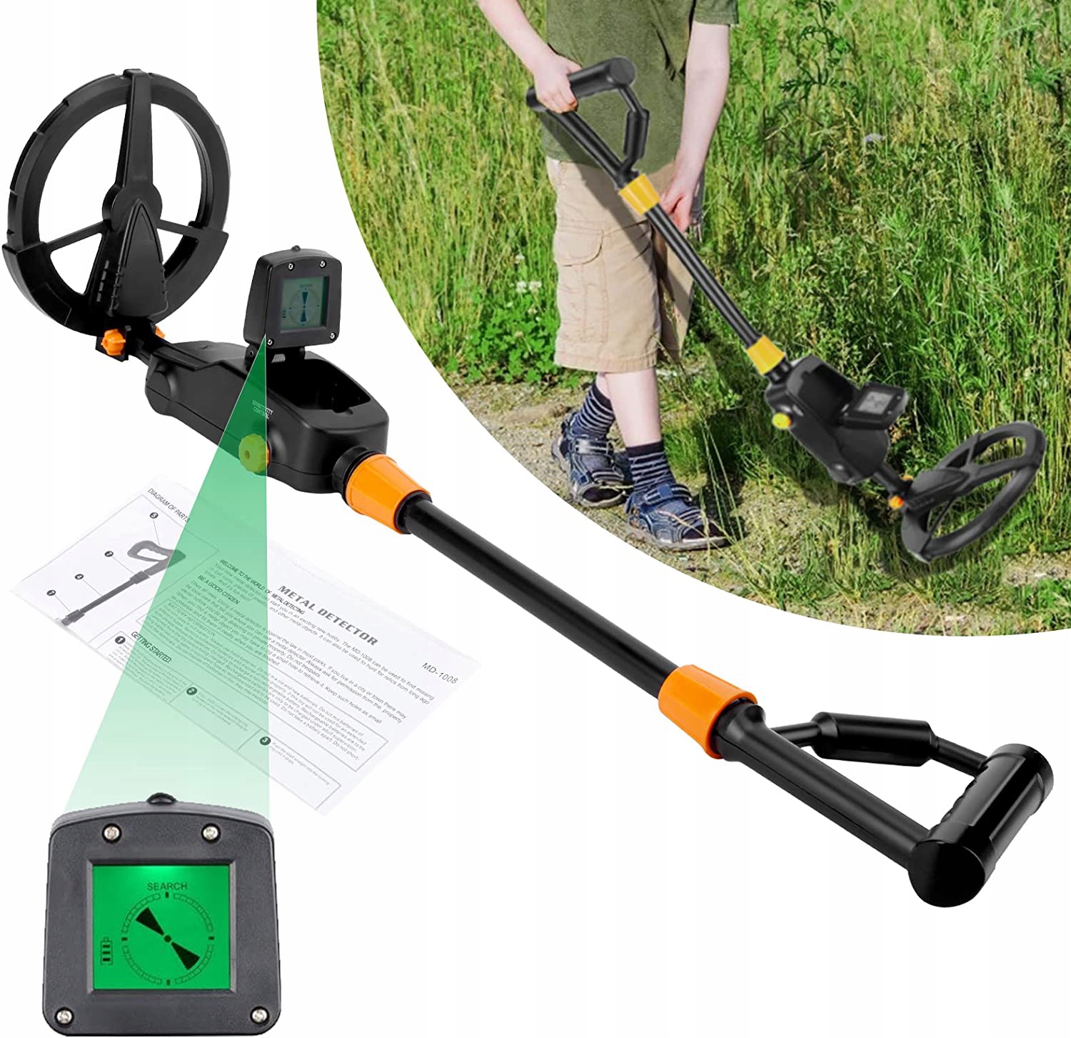 Detektor Kovu 5-30 CM Hračka Pro Dítě