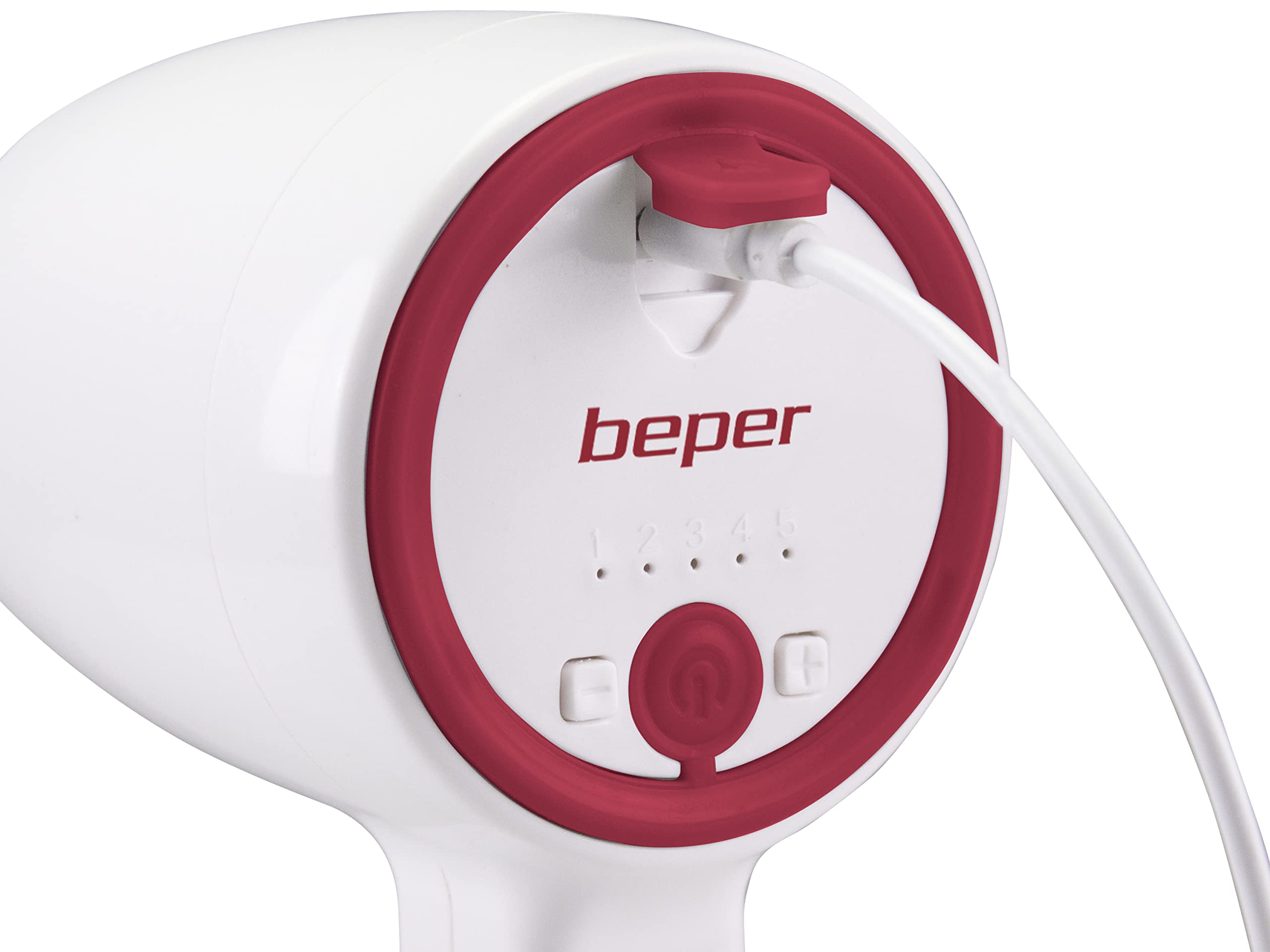 BEPER Bezprzewodowy Mikser Ręczny 20W 5 Prędkości USB Czerwony Biały — miniatura 6