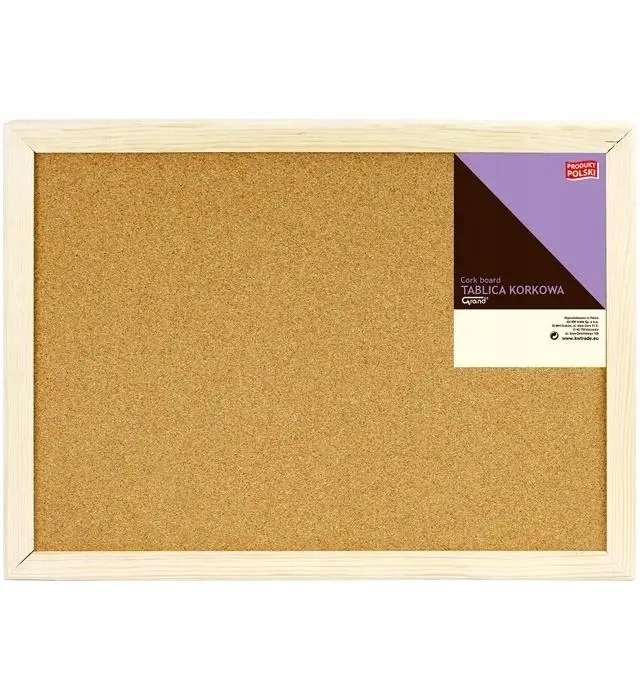 Korková Tabule 50 X 80 CM V Dřevěném Rámu Pro Připevnění Na Kancelářskou Školu