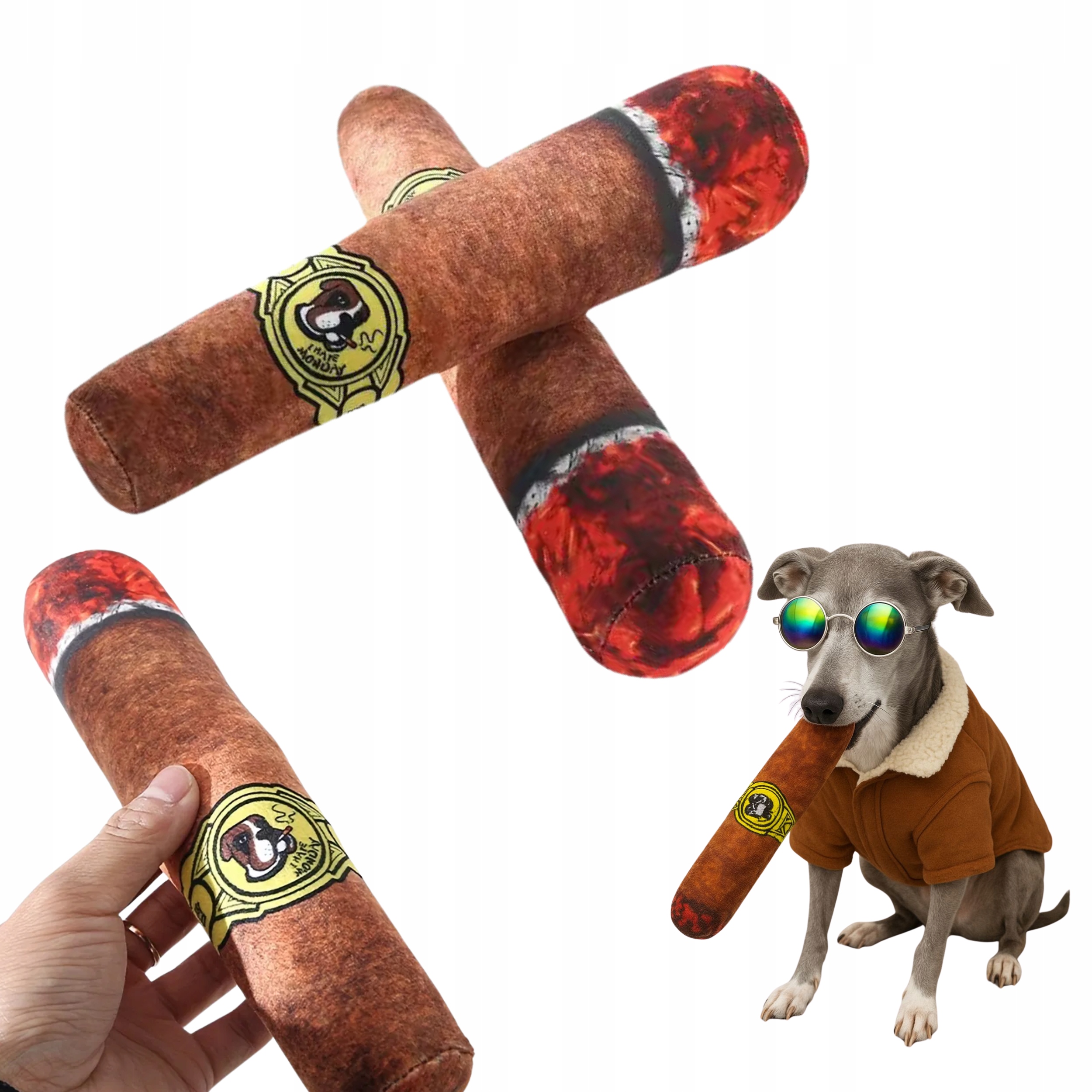 Levně Plyšák Pro Psy, Imitace Doutníku