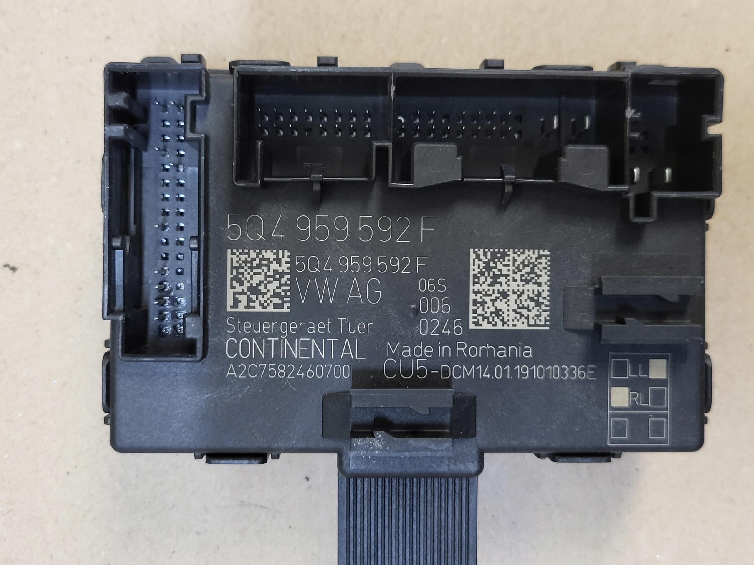 module control unit door right front VW GOLF VII 7 5G AUDI SEAT SKODA OE EU