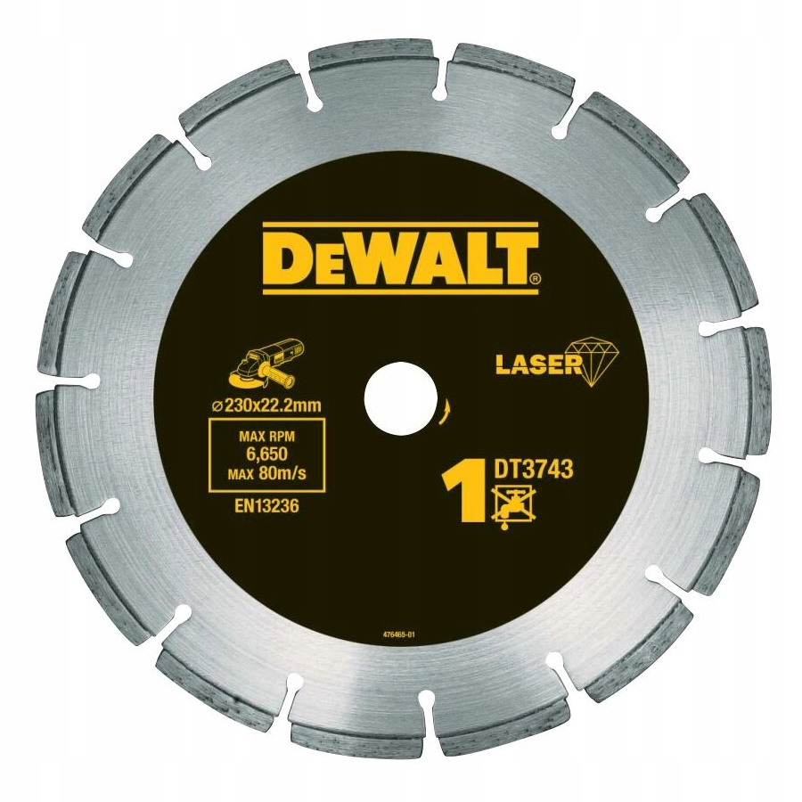 

Tarcza diament do betonu cegły 230 x 22.2mm DeWalt