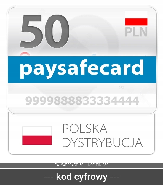 PAYSAFECARD 50 zł KOD PIN PSC