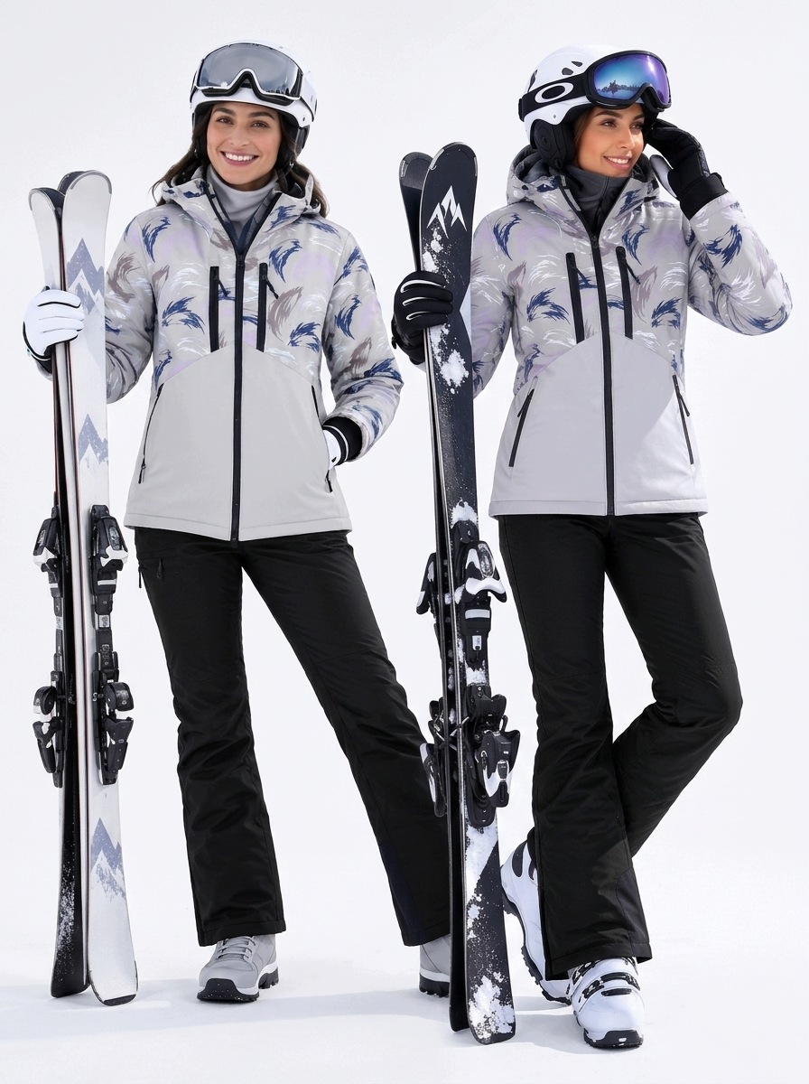 Kombinezon Narciarski Snowboardowy Damski Kurtka Spodnie Membrana roz. XL
