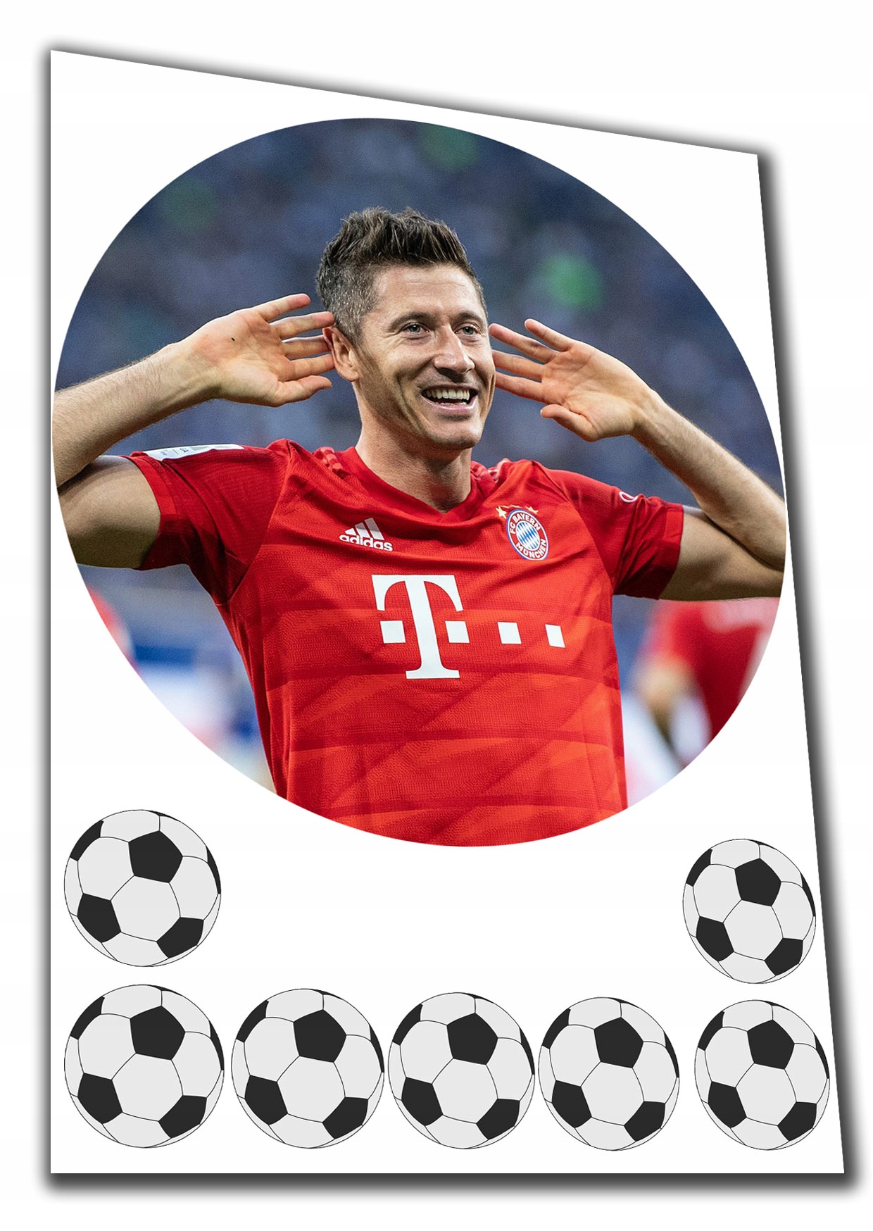 Piłka Lewandowski Reprezentacja opłatek Gruby