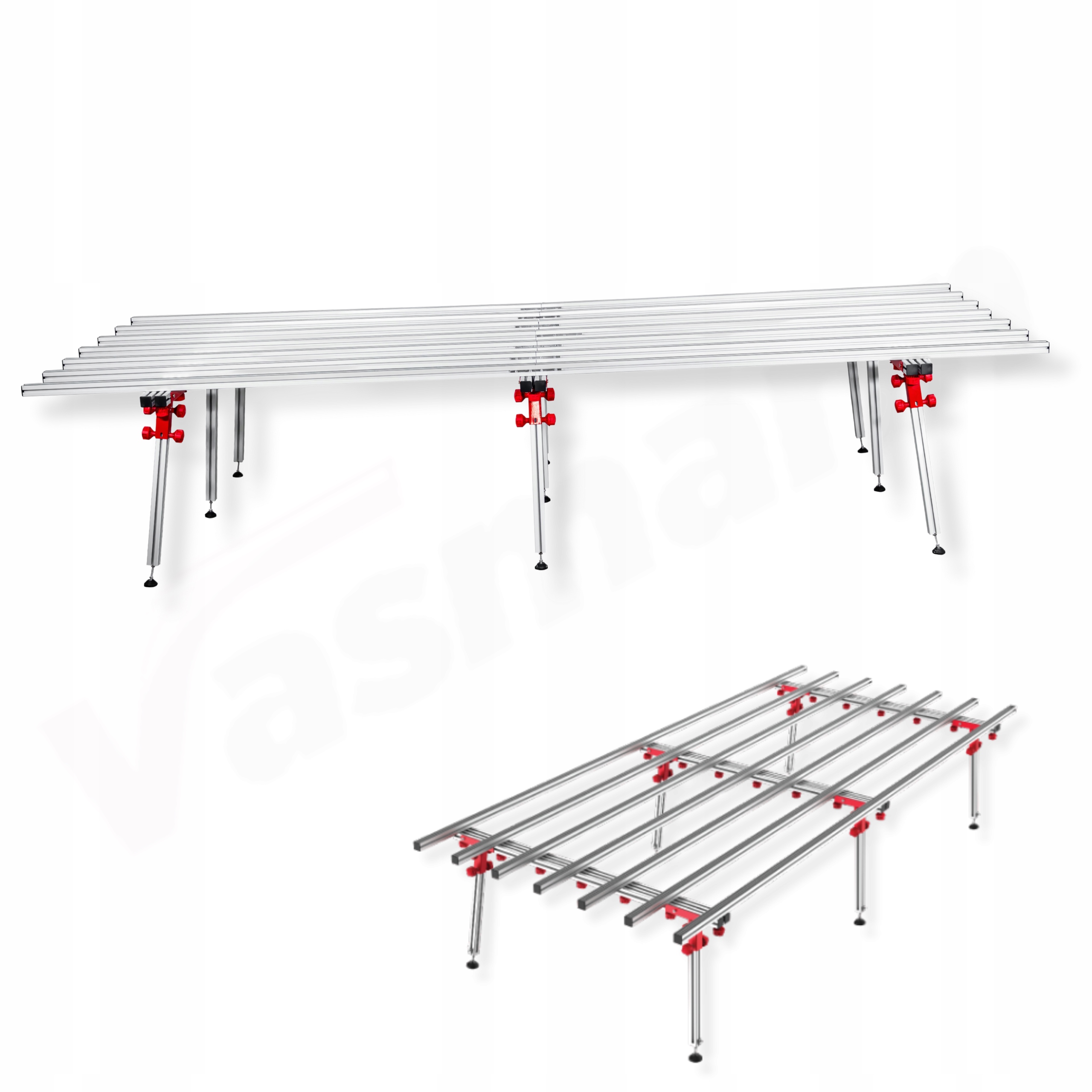 Stół Składany Glazurniczy Roboczy Prosty Pro 360x150cm do Obróbki Płytek